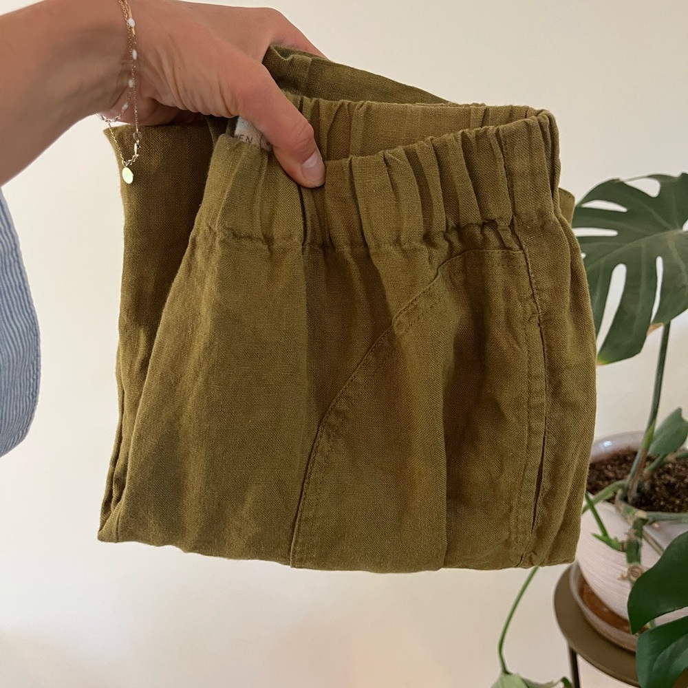 Olive Green notPERFECTLINEN Genovas